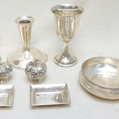 8 pc STERLING SILVER CANDLESTICKS +