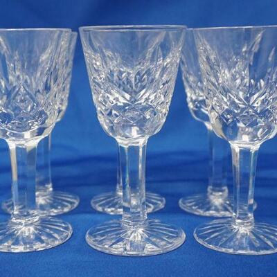 6 WATERFORD LISMORE CORDIAL GLASSES