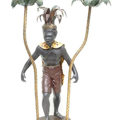 PETITE CHOSES NUBIAN KING CANDLE HOLDER