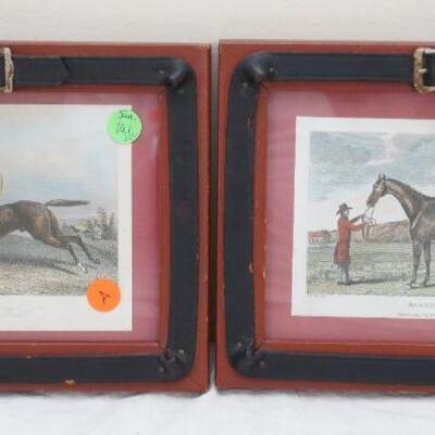 Four Antique English Hand Colored c. 1818 Equestrian Engravings. The artist was Abraham Cooper (1787-1868). Engraved by W. Smith, London....