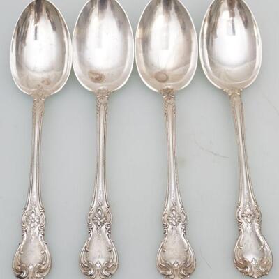 4 OLD MASTER STERLING SILVER SERVING SPOONS