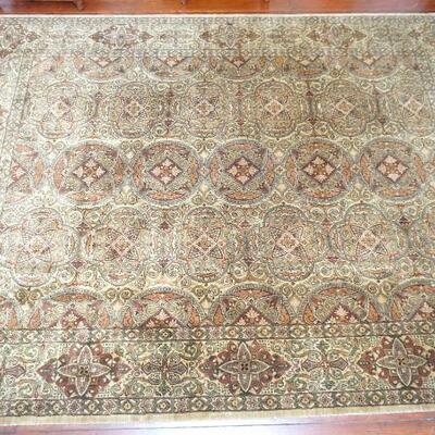 HAND KNOTTED OUSHAK WOOL 9.5 FT RUG