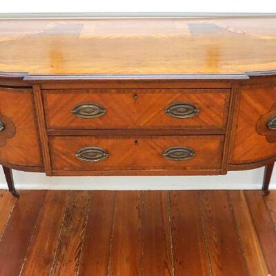 ANTIQUE WALNUT MARQUETRY SIDEBOARD