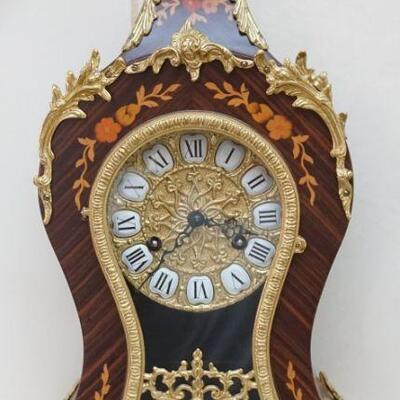ITALIAN BOULLE STYLE MANTEL CLOCK BY FRANZ HERMLE