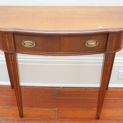 BROYHILL HEPPLEWHITE STYLE CONSOLE TABLE