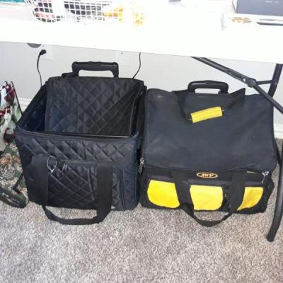 Travel bags for serger machines or crafts