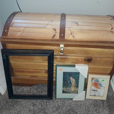 cedar trunk in new condition and prints
