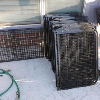 dog crates and fencing