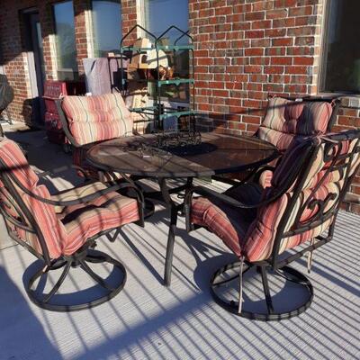 Patio table and four chairs