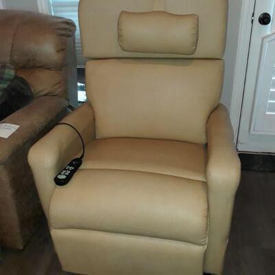 Relax the Back leather lift recliner in new condition