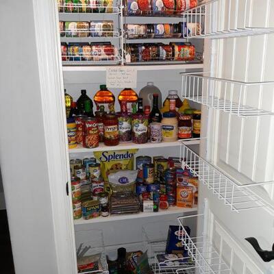 Pantry full of food