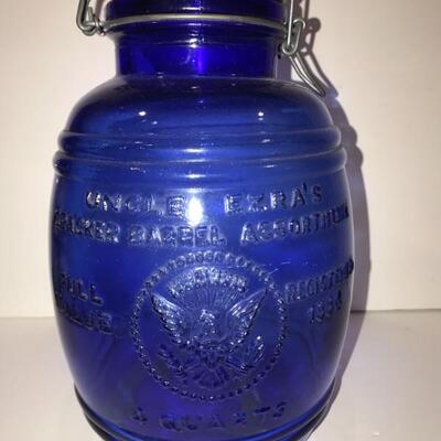 Cobalt glass mason jar