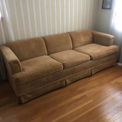 Barbo's -skirted golden rod - on wheels - sleep sofa 