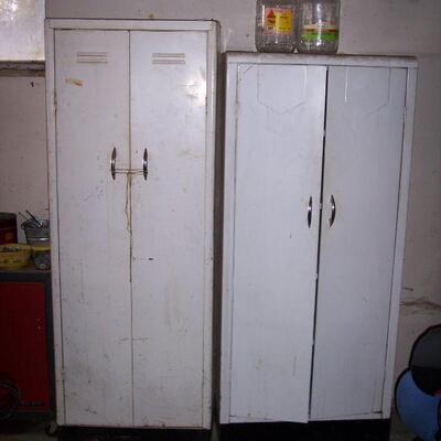 Vintage metal cabinets!