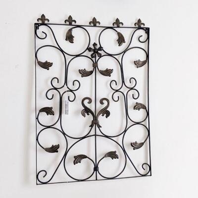 One of several wrought Iron wall art pieces