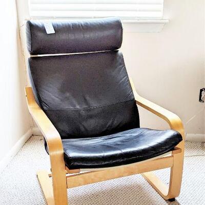 Ikea Black leather chair