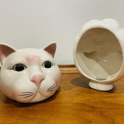 Vintage Cat Hand Painted Porcelain Light Shades 
Lot #: 79