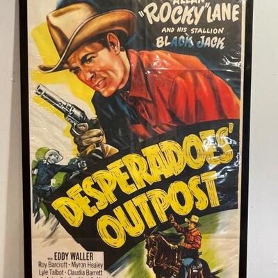 Desperadoes Outpost Movie Poster Numbered 52/431 
Lot #: 41