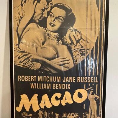 Vintage Movie Poster - Macao - 
Lot #: 45
