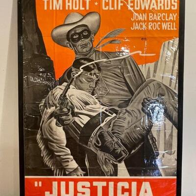 Vintage Movie Poster - Justicia Enmascarada - 
Lot #: 50