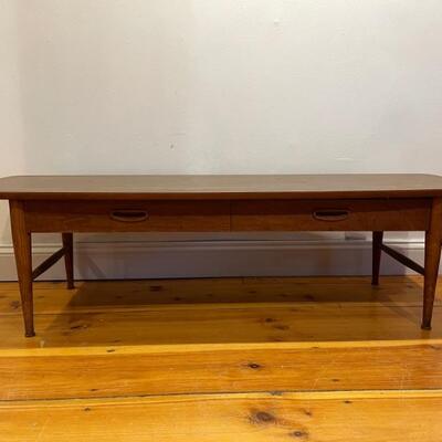 Mid Century Lane Modern Coffee Table With Drawer 
Lot #: 38