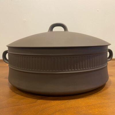 Dansk Flamestone Fluted Brown Covered Casserole Dish By Jens Quistgaard 
Lot #: 39