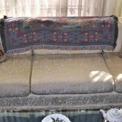 Mid-Century Modern Custom Upholstered Sofa 