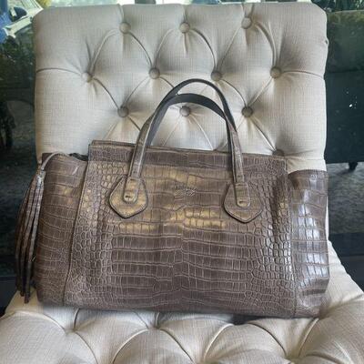 Gucci Crocodile Handbag Purse