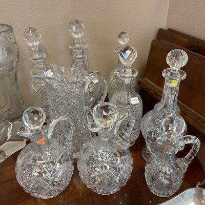 Decanters and Vintage Glass