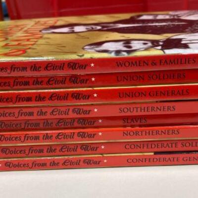 https://www.ebay.com/itm/125045080974	HS8018 Home School Book Lot (8) - Blackbirch Press - Voices from the Civil War - Women & Families,...