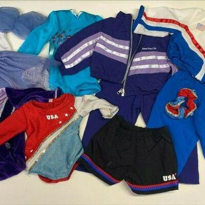 https://www.ebay.com/itm/115203172247	HS1035 AMERICAN GIRL DOLL CLOTHES GYMNAST LEOTARDS AND TRACK SUITS		BIN	 $29.99 

