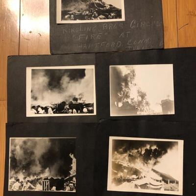 Bill Fee Collection: Photos taken by Bill at the Ringly Bros Hartford Fire on July 6,  1944.