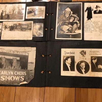 Bill Fee Collection; Sample of Scrap book found in briefcase.