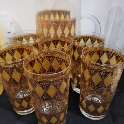 MCM Pitcher and Glasses 65.00