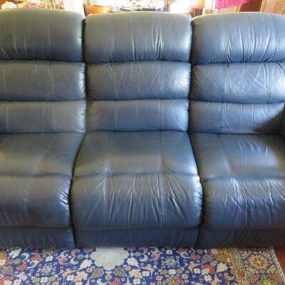 Leather La-Z-Boy Reclining Sofa