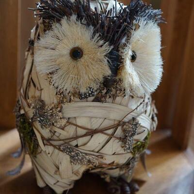 Hand crafted from wood. Owl figure. very unique about 12