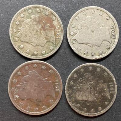 V Nickels
Coins 
Shield nickels  