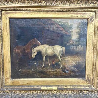 J. F. Herring, Jr. oil on canvas