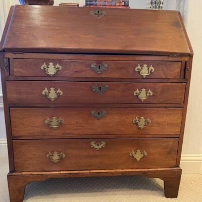 Antique English Oak secretary desk