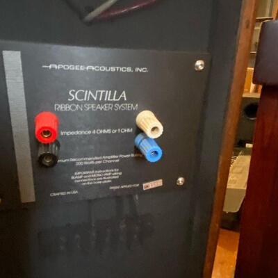 Scintialla Ribbon speaker set from Apogee Acoustics
