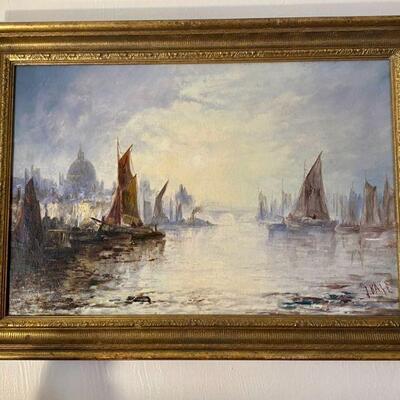 J. Bage oil on canvas