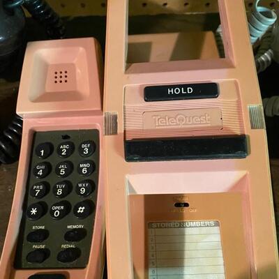 1980 Pink Tele Quest Push Button Telephone