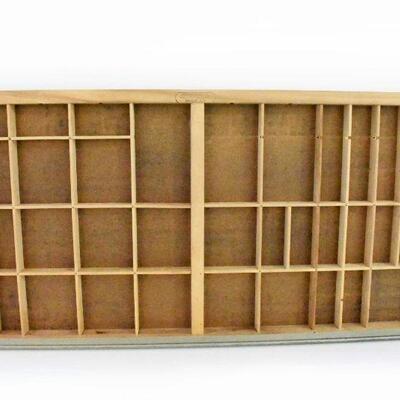 Thompson Cabinet Co. Printers Wooden Tray