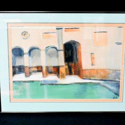 "Baths At Bath" Acrylic Artwork by Sula