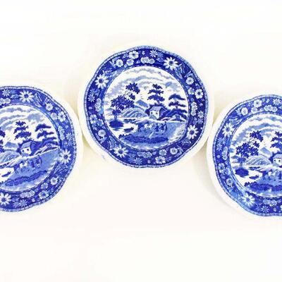 Vintage Scenic Blue/White Small Plates And Bowls