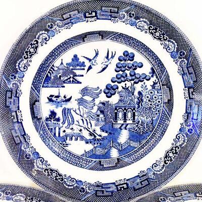 Johnson Brothers Blue Willow Plates