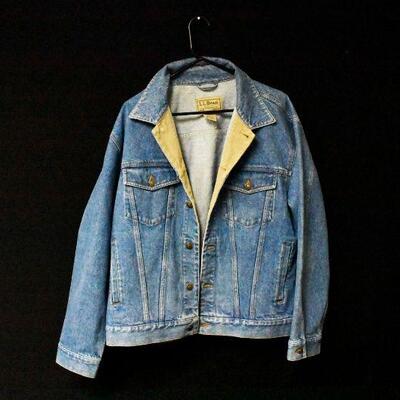 Vtg. L.L. Bean Jean Jacket Size Men's Large