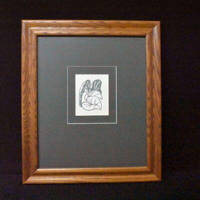 "Rag Mats" Block Print by E. Lewis