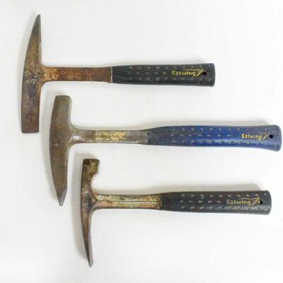 3 Vintage Estwing Hammers