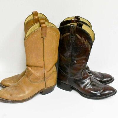 Tony Lama Boots - 2 Pairs - Size 9 & 9 1/2